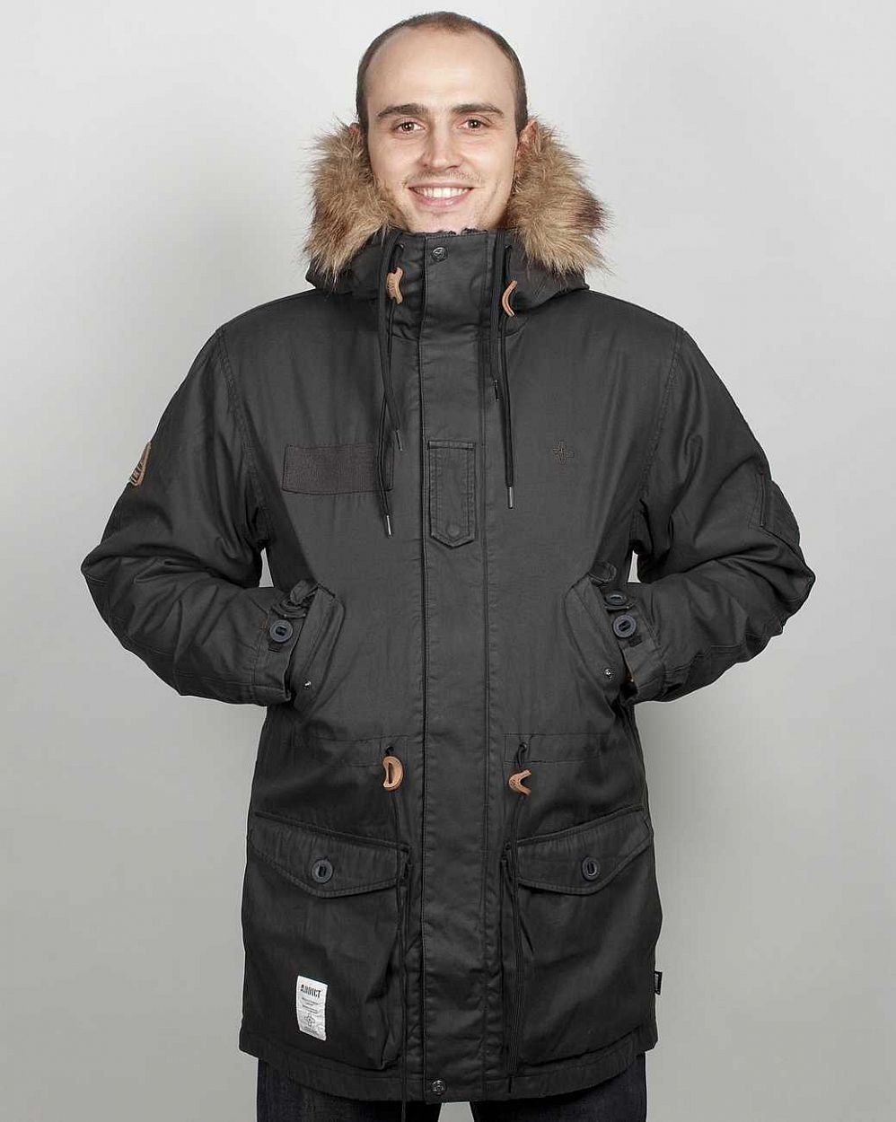 купить Куртка Addict 1965 Parka Black-a005 в Москве купить Куртка Addict 1965 Parka Black-a005 в Москве