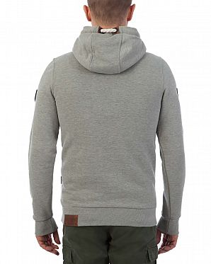 Толстовка мужская с капюшоном Naketano Suprame Gun Smoke Grey Толстовка мужская с капюшоном Naketano Suprame Gun Smoke Grey