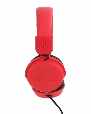 Наушники с микрофоном проводные складные WeSC Piston Bright Red