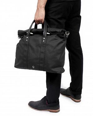 Сумка через плечо для ноутбука 15 Stighlorgan Leary Canvas Black