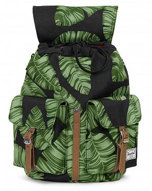 Рюкзак маленький водоотталкивающий Herschel Dawson W BLACK PALM Рюкзак маленький водоотталкивающий Herschel Dawson W BLACK PALM