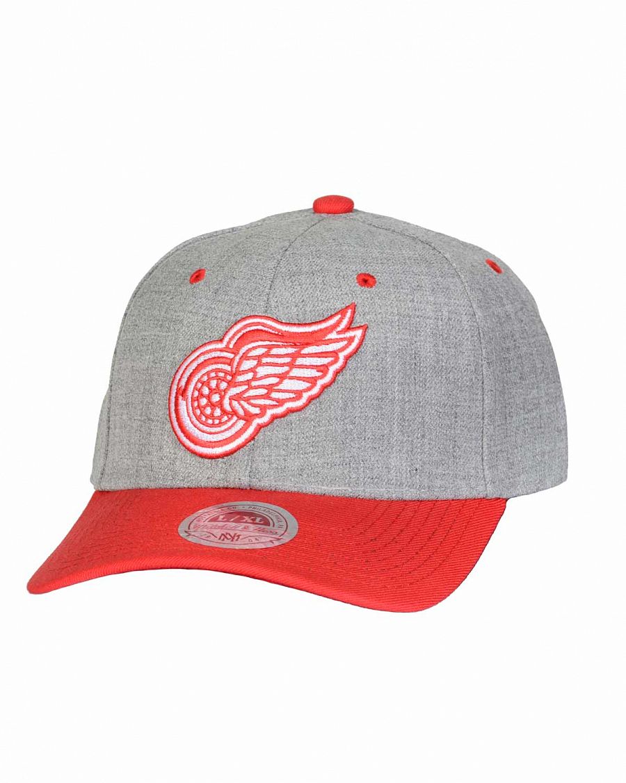 Бейсболка с изогнутым козырьком Mitchell and Ness HEATHER STRETCH Detroit Red Wings Grey отзывы