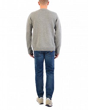 Свитер мужской 100% шерсть WIP University Sweater Grey Свитер мужской 100% шерсть WIP University Sweater Grey