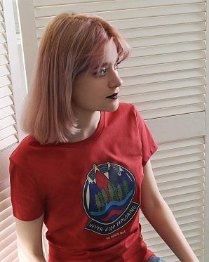 Футболка женская The North Face 000035798 Red