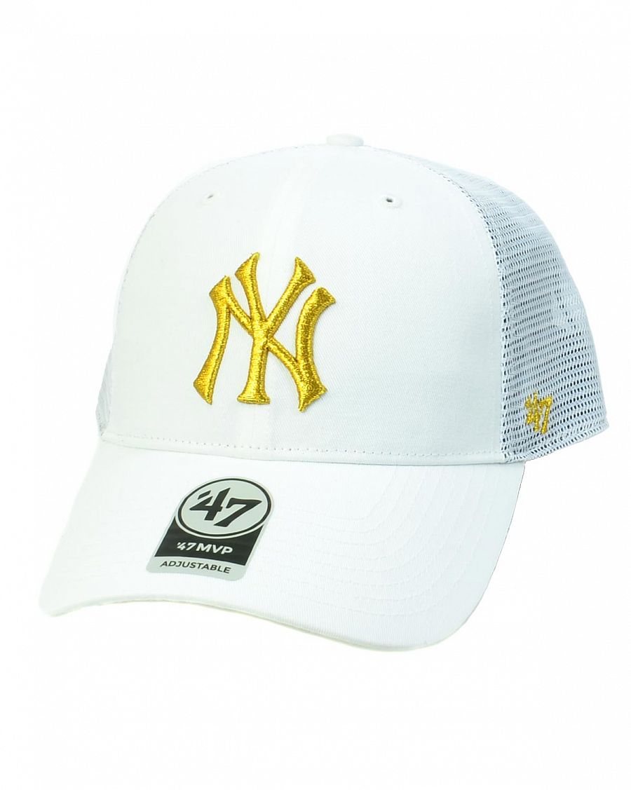 Бейсболка летнаяя с сеткой '47 Brand BRANSON MVP New York Yankees WH White отзывы