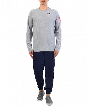 Футболка с длинным рукавом The North Face Red Box Sleeve Grey Футболка с длинным рукавом The North Face Red Box Sleeve Grey
