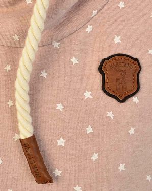 Толстовка женская с капюшоном Naketano Put the D on me II Dusty Pink Mel Толстовка женская с капюшоном Naketano Put the D on me II Dusty Pink Mel