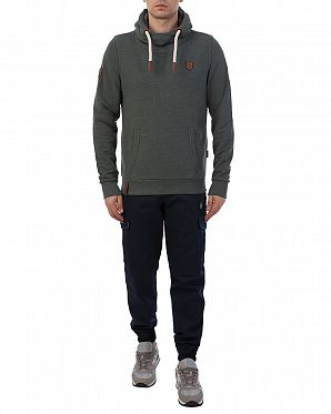 Толстовка мужская с капюшоном Naketano Supapimmel Olive Толстовка мужская с капюшоном Naketano Supapimmel Olive