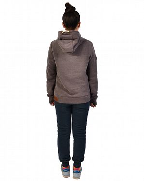 Толстовка женская с капюшоном Naketano Dirty Schmierlappen Dirty Muschi Melange