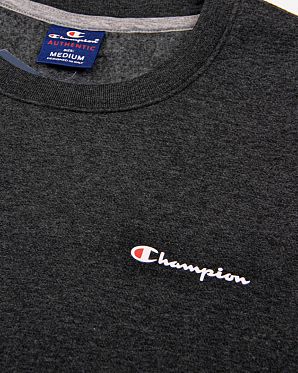 Толстовка свитшот Champion Authentic American KZ001 Dark Grey Толстовка свитшот Champion Authentic American KZ001 Dark Grey