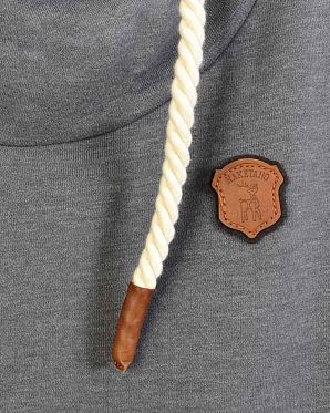 Толстовка женская с капюшоном Naketano Schmierlappen IX Dark Grey Mel Толстовка женская с капюшоном Naketano Schmierlappen IX Dark Grey Mel