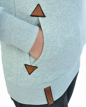 Толстовка женская с капюшоном Naketano Darth Nasty Mint Melange