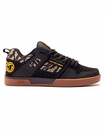 Кеды низкие мужские DVS COMANCHE 2.0+ BLACK JUNGLE CAMO NUBUCK