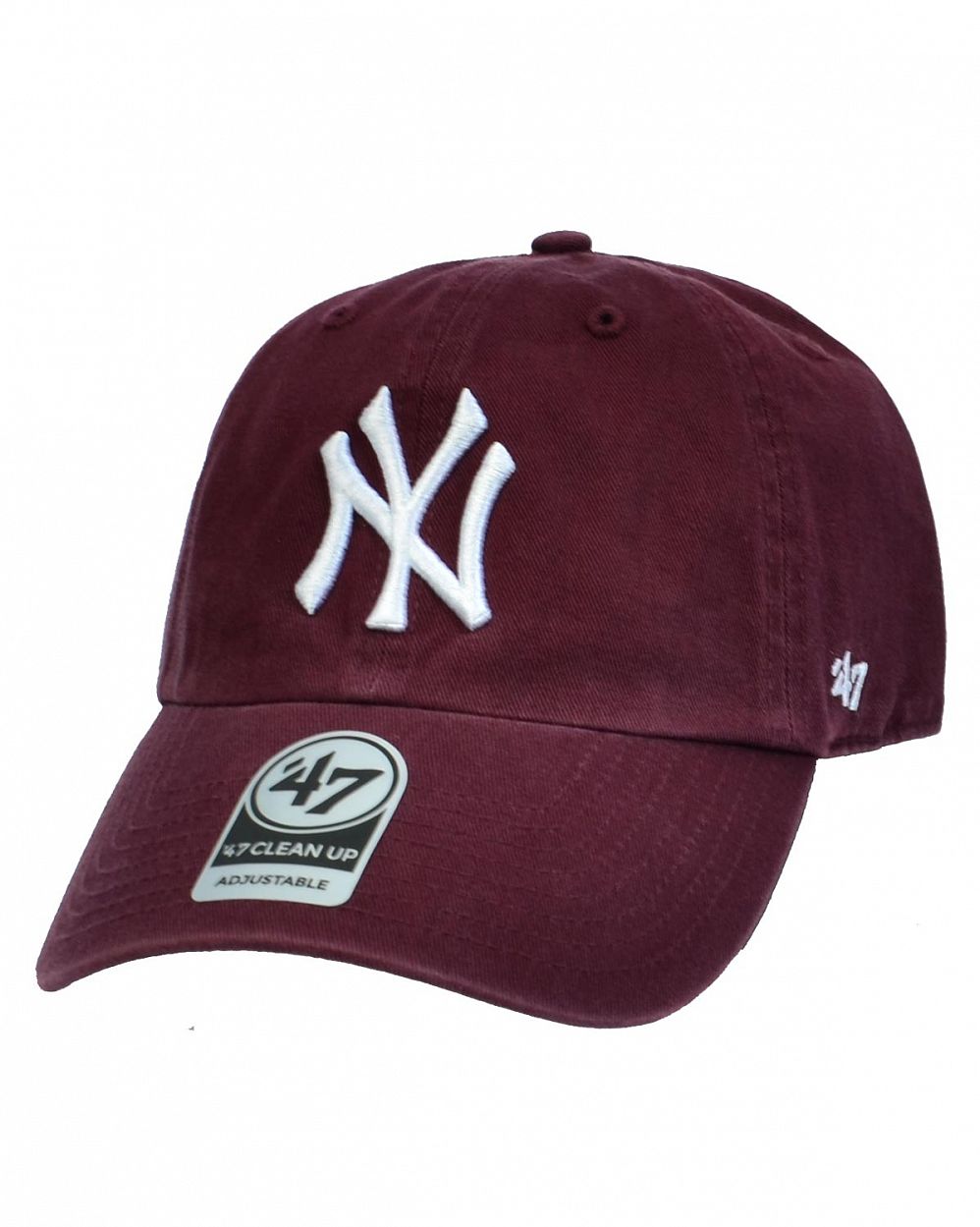 Бейсболка классическая с изогнутым козырьком '47 Brand Clean Up New York Yankees Dark Maroon отзывы