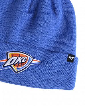 Шапка с подворотом '47 Brand NBA Oklahoma City Tunder Navy