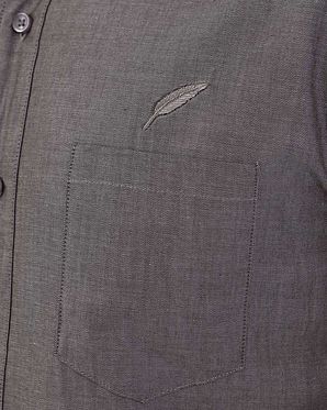 Рубашка мужская с длинным рукавом Publish Brand USA Davert Charcoal