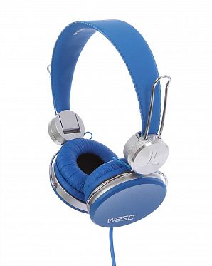 Наушники с микрофоном проводные складные WeSC Banjar On Ear Headphones Blue