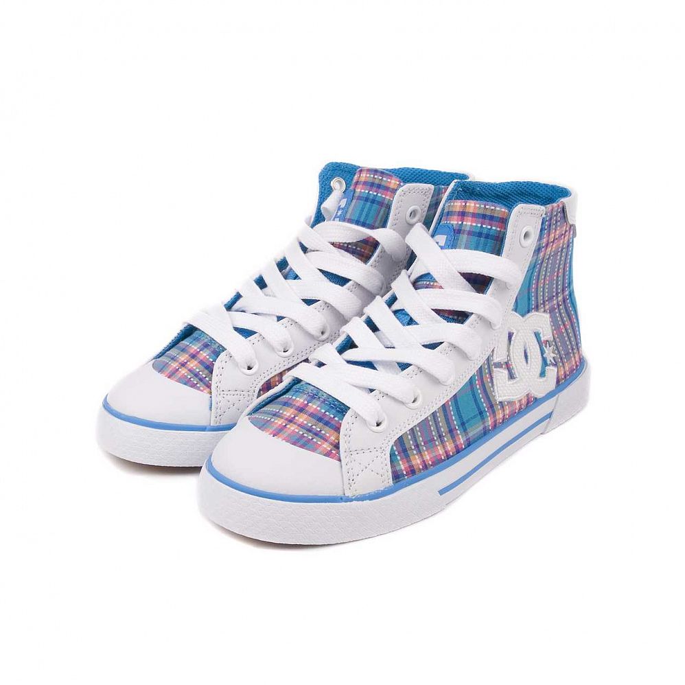 Кеды женские высокие DC Shoes Chelsea Mid White Turquoise отзывы