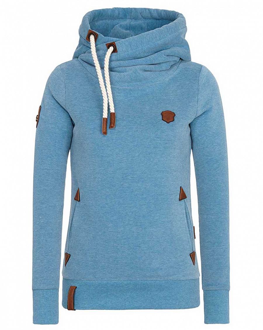 Толстовка женская с капюшоном Naketano Darth X Light Blue Melange отзывы Толстовка женская с капюшоном Naketano Darth X Light Blue Melange отзывы