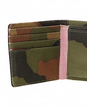 Кошелек с отделом под мелочь Herschel Roy + Coin Black Woodland Кошелек с отделом под мелочь Herschel Roy + Coin Black Woodland