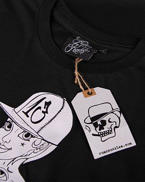 Футболка мужская Rum Knuckles Lady Diamond Black Футболка мужская Rum Knuckles Lady Diamond Black