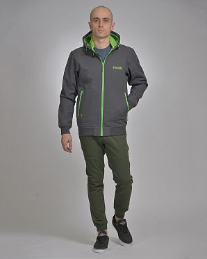 Ветровка водоотталкивающая на флисе Iriedaily Sober Anthra