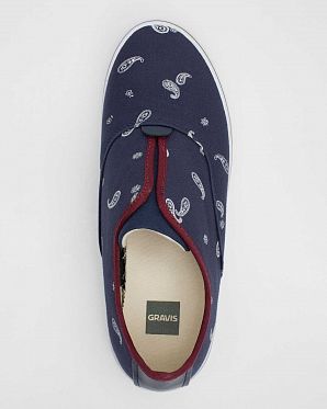 Слипоны мужские Gravis Dylan Slip On Navy Citrus Paisley Слипоны мужские Gravis Dylan Slip On Navy Citrus Paisley