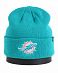 Шапка с подворотом '47 Brand NFL Miami Dolphins Turquoise