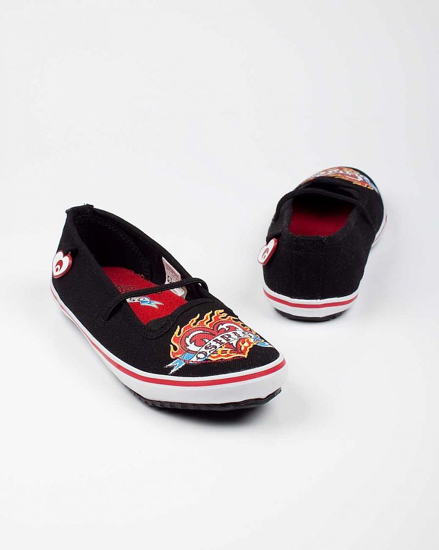Слипоны женские Osiris Cove Girls W'S black white red flaming heart отзывы Слипоны женские Osiris Cove Girls W'S black white red flaming heart отзывы