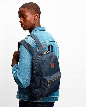 Рюкзак городской небольшой Herschel Nova Small Indigo Denim Crosshatch Рюкзак городской небольшой Herschel Nova Small Indigo Denim Crosshatch