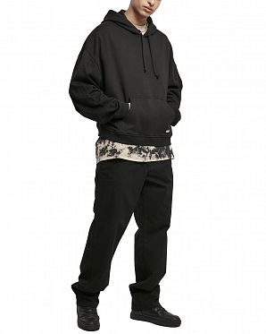 Толстовка мужская с капюшоном Urban Classics 80's Hoody Black Толстовка мужская с капюшоном Urban Classics 80's Hoody Black