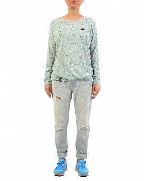 Футболка женская с длинным рукавом Naketano Grafenberg Mint Футболка женская с длинным рукавом Naketano Grafenberg Mint