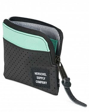 Кошелек на молнии и слотом для карт Herschel Johnny Aspect Black Lucite Green Кошелек на молнии и слотом для карт Herschel Johnny Aspect Black Lucite Green