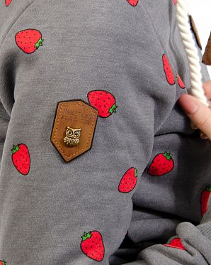 Толстовка женская с капюшоном Naketano Oskar mein Junge Dark Grey Mel Толстовка женская с капюшоном Naketano Oskar mein Junge Dark Grey Mel