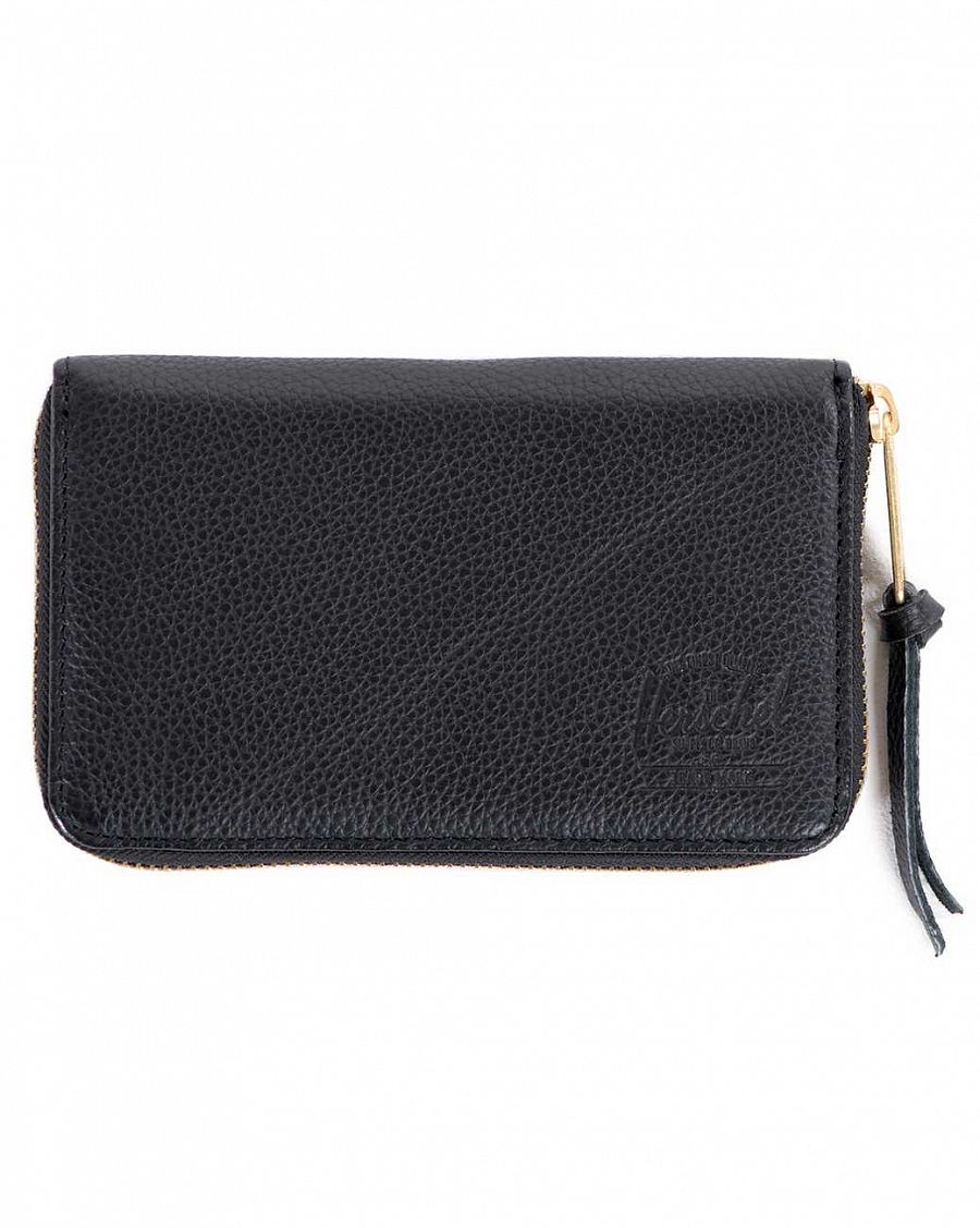 Кошелек Herschel Thomas Leather Black Pebble отзывы