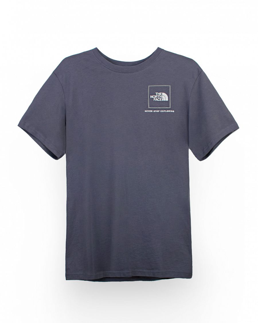 Футболка мужская The North Face Reflective Front Box Grey Blue отзывы