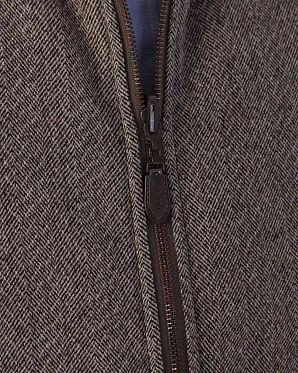 Жилетка на молнии утепленная мужская шерсть Publish Crawford Beige