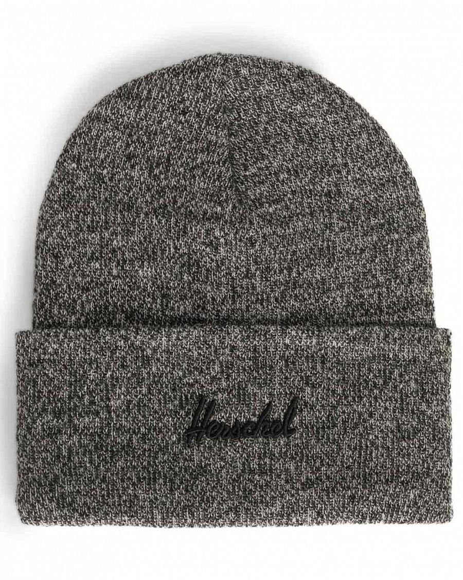 Шапка зимняя с подворотом Herschel Aden Heather Black отзывы Шапка зимняя с подворотом Herschel Aden Heather Black отзывы