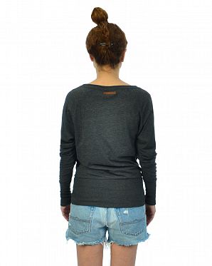 Толстовка легкая женская свитшот Naketano Groupie Anthracite Melange