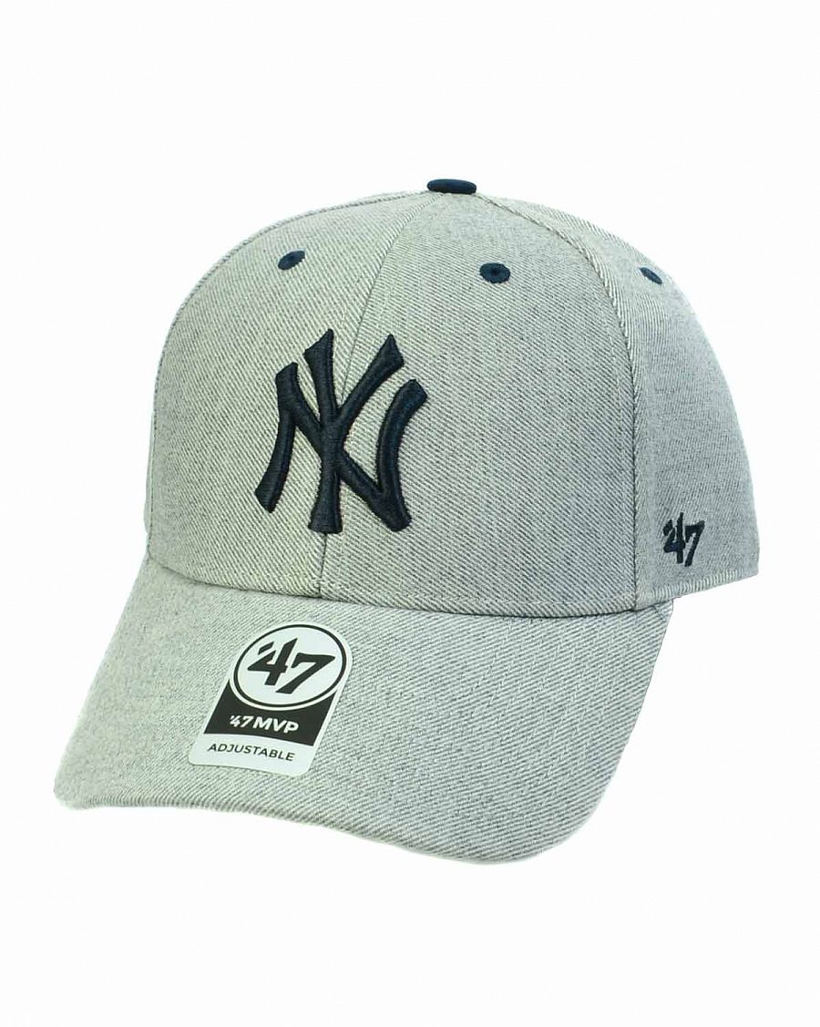 Бейсболка классическая с изогнутым козырьком '47 Brand MVP New York Yanke STORM CLOUD Charcoal отзывы