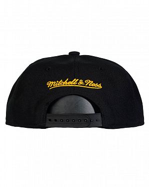 Бейсболка с прямым козырьком Mitchell and Ness WOOL SOLID 2 Los Angeles Lakers Black Yellow Бейсболка с прямым козырьком Mitchell and Ness WOOL SOLID 2 Los Angeles Lakers Black Yellow