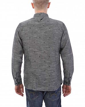 Рубашка мужская с длинным рукавом Publish Brand USA Generick Black