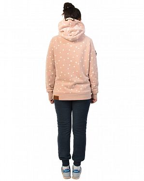 Толстовка женская с капюшоном Naketano Genitalalarm Dusty Pink Melange Толстовка женская с капюшоном Naketano Genitalalarm Dusty Pink Melange