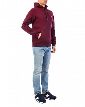 Толстовка мужская с капюшоном Iriedaily Hipster Maroon Mel