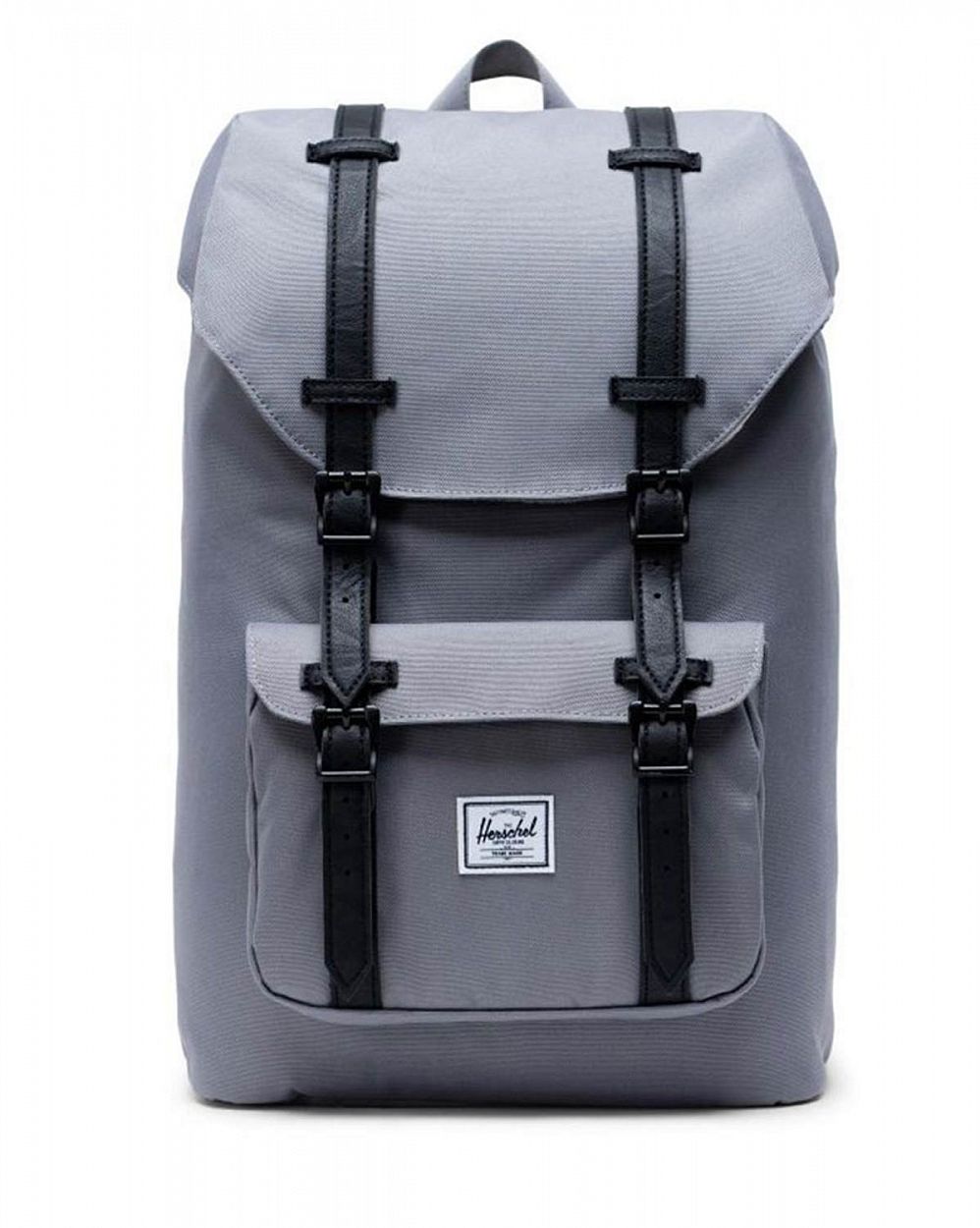 Рюкзак городской с отделением для ноутбука 13 Herschel L. America Mid Grey Black отзывы