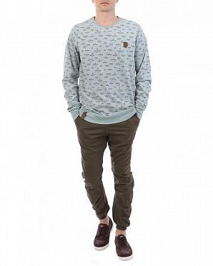 Толстовка мужская свитшот Naketano Until Ship Green Толстовка мужская свитшот Naketano Until Ship Green