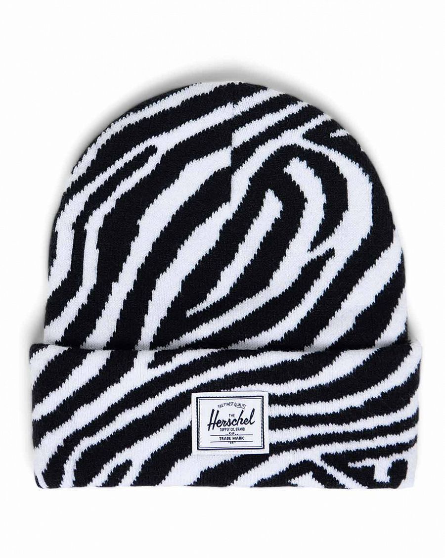 Шапка зимняя акрил Канада Herschel Elmer Zebra Print отзывы