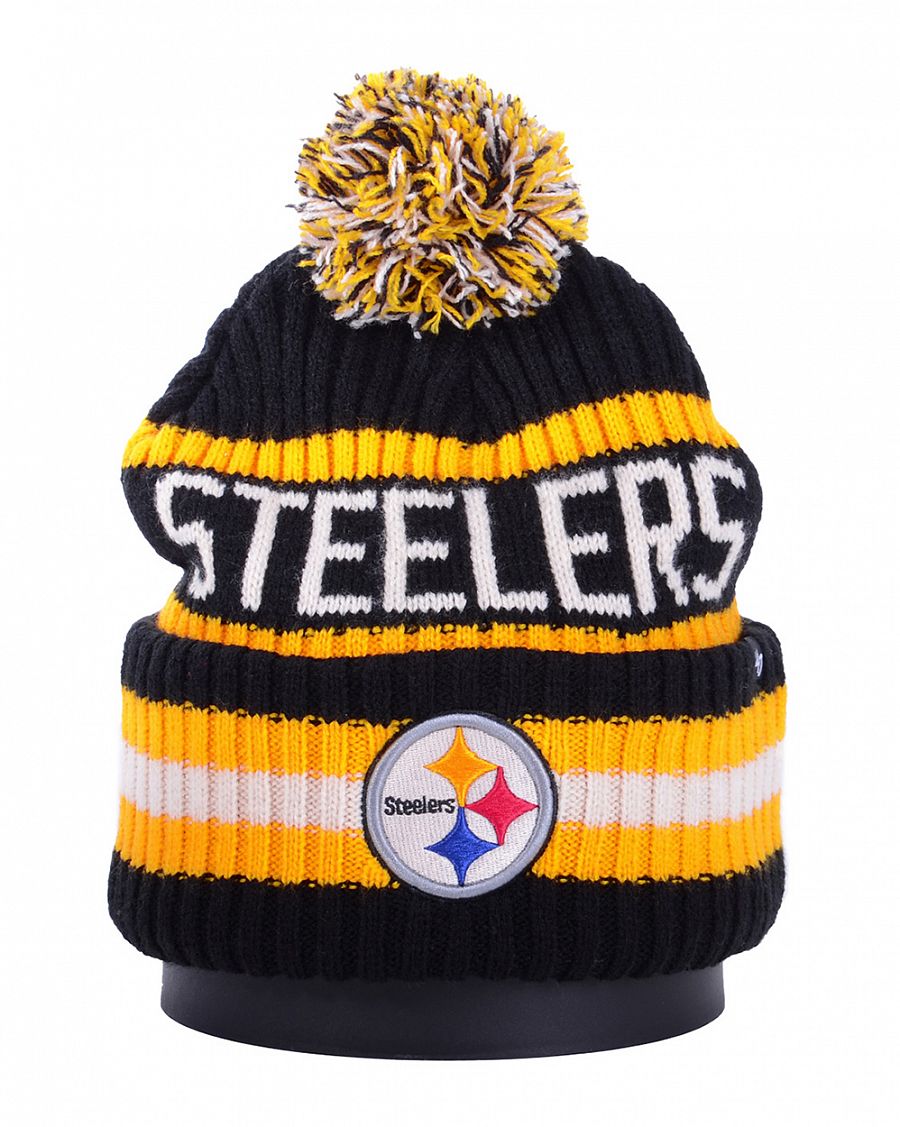 Шапка с помпоном на флисе '47 Brand NFL Pittsburgh Steelers Black Yellow отзывы Шапка с помпоном на флисе '47 Brand NFL Pittsburgh Steelers Black Yellow отзывы
