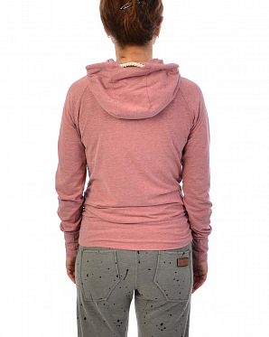 Лонгслив женский с капюшоном Naketano Mandy XI Schmusi Bumsi Mel Лонгслив женский с капюшоном Naketano Mandy XI Schmusi Bumsi Mel