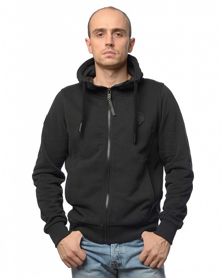 Толстовка мужская на молнии с капюшоном Naketano Full-Zip Hoodie Birol II Black отзывы